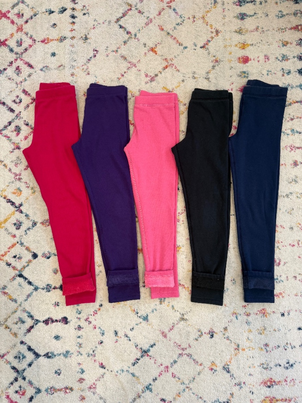 Size 12 Primary Coziest Fleece Lined Legging Set x5